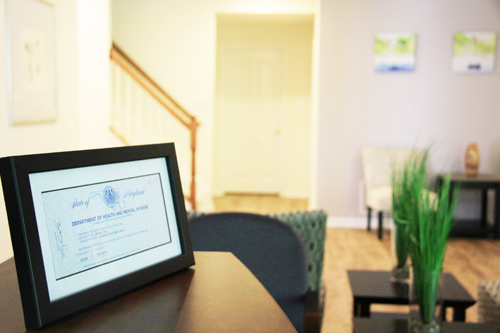 acupuncture reception area